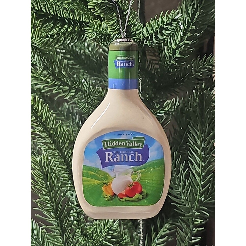 Original Hidden Valley Ranch Bottle 4 inch Decoupage Ornament